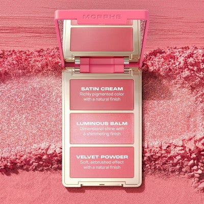 Morphe Cheek Thrills Multi-Finish Face Trio Apres-Ski 10.8g - Imperfect Box
